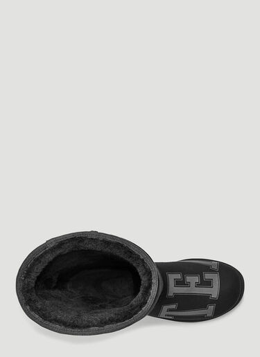 UGG x Telfar 徽标印花高筒靴 黑色 ugt0346046