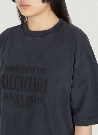 Balenciaga Logo T-Shirt Black bal0249126