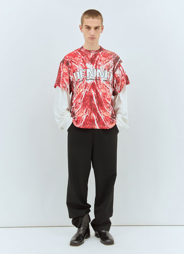 DEMMO Return To Flesh Long-Sleeve T-Shirt Red dem0159003