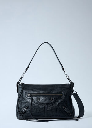 Balenciaga Small Le City Motorcycle Shoulder Bag Black bal0162014