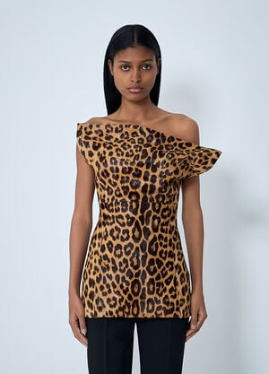 Khaite Corinne Bustier Top Brown kha0262002