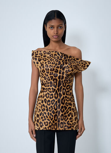 Corinne Bustier Top Khaite Corinne Bustier Top Brown kha0262002