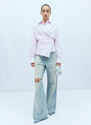 Diesel C-Siz-N2 Striped Shirt Pink dsl0256004