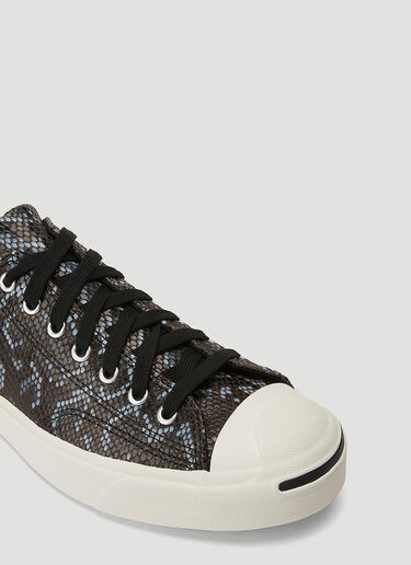 Converse Jack Purcell Snake-Print Sneakers Black con0144012
