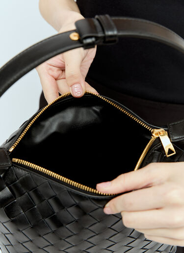 Bottega Veneta 미니 왈라스 숄더백 블랙 bov0256005