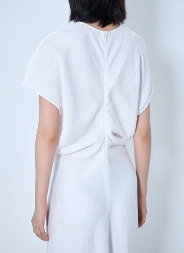 LN-CC® - Toteme: Slouch Waist Dress - White Toteme Slouch Waist Dress White tot0265020