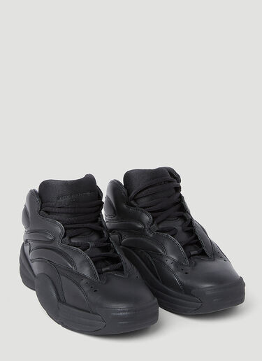 Aw Hoop Leather Sneakers Alexander Wang Aw Hoop Leather Sneakers Black awg0253034