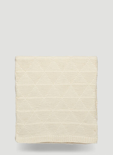 Bottega Veneta 绞花针织围巾 白色 bov0245100