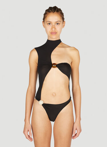 Jacquemus Le Body Perola Swimsuit Black jac0251008