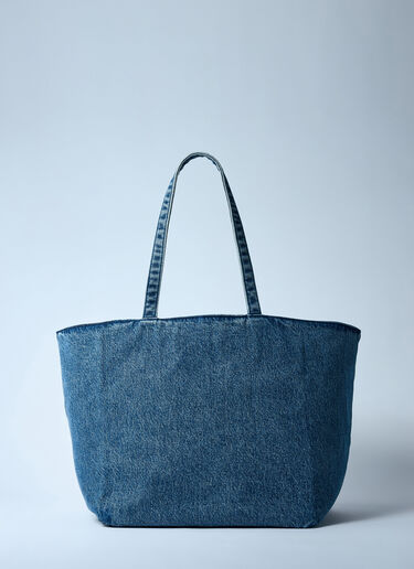Alexander Wang Denim Punch Tote Bag Blue awg0259045