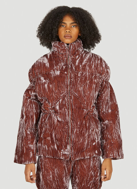 Collina Strada Star Puffer Jacket Blue cst0249015