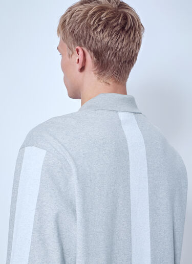 Fred Perry x Craig Green Long Sleeve Jersey Polo Shirt Grey fry0166008