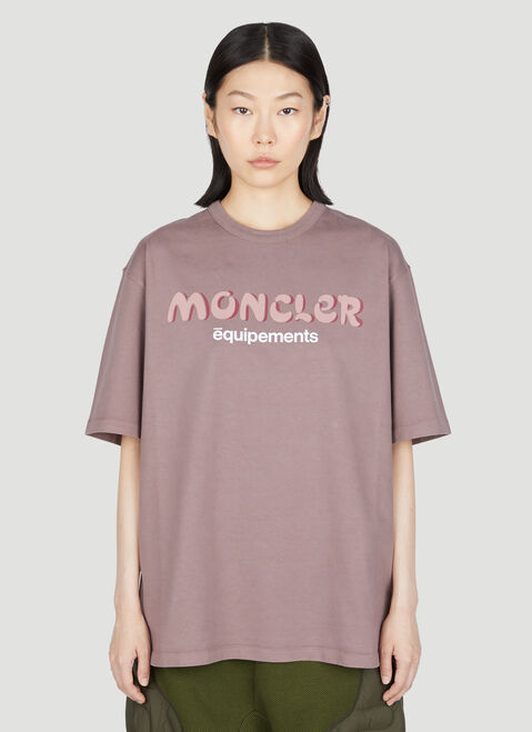 Moncler x Pharrell Williams Logo Print T-Shirt Black mpw0354002