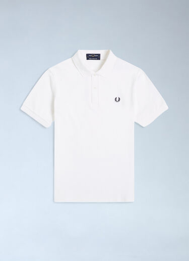 Fred Perry 로고 모티프 폴로 셔츠 화이트 fry0162003