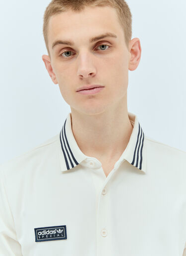adidas Originals by SPZL Logo Patch Polo Shirt White aos0157007