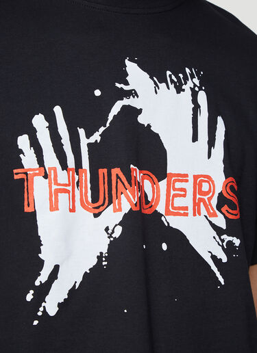Mr. Thunders BLACKFONT 로고 티셔츠 Black mrt0135008