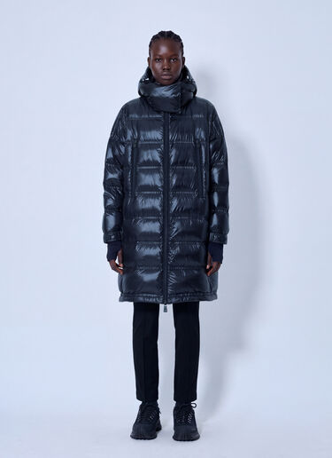 Moncler Grenoble Rochelairs Hooded Long Down Jacket Black mog0265007