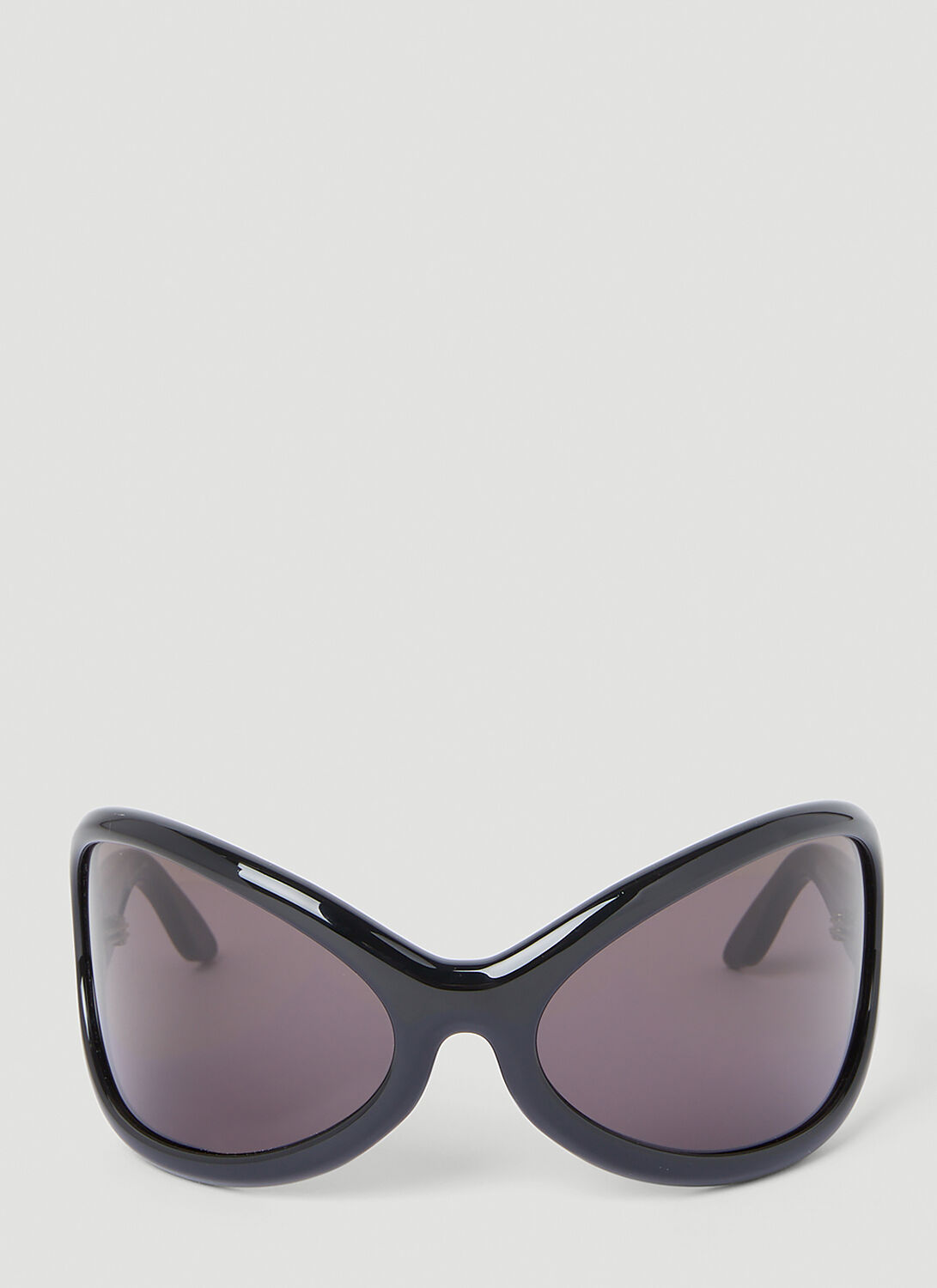 Shop Acne Studios Oversized Oval Sunglasses In Black