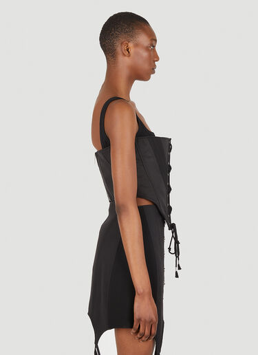 Dion Lee Laced Utility Corset Top Black dle0247001