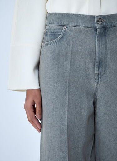 Max Mara Wide-Leg Denim Jeans Grey max0263029