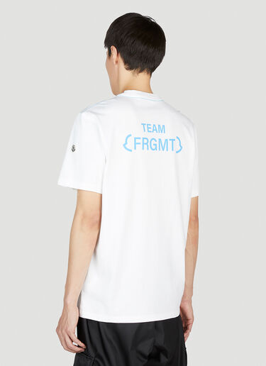 7 Moncler Fragment 로고 프린트 티셔츠 화이트 mfr0354006
