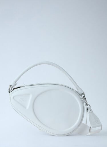 Lacoste Runway Leather Racket Bag White lac0364004