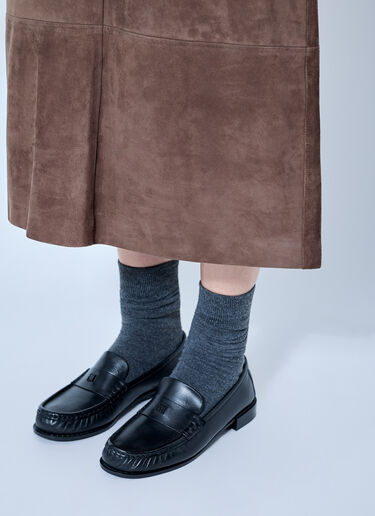 LN-CC® - Max Mara: Suede Midi Skirt - Brown Max Mara Suede Midi Skirt Brown max0265210