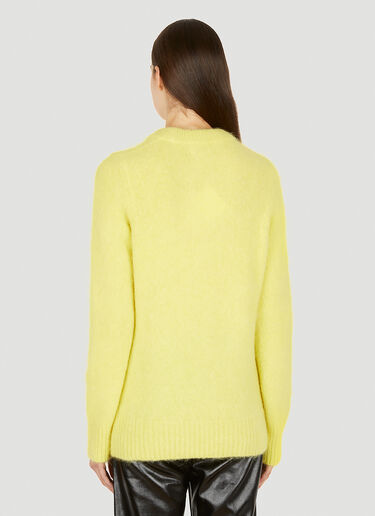 GANNI Brushed Sweater Yellow gan0250009