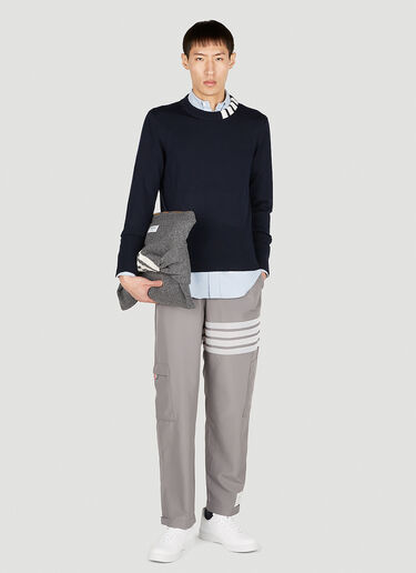 4 Bar Sweater Thom Browne 4 Bar Sweater Navy thb0151006
