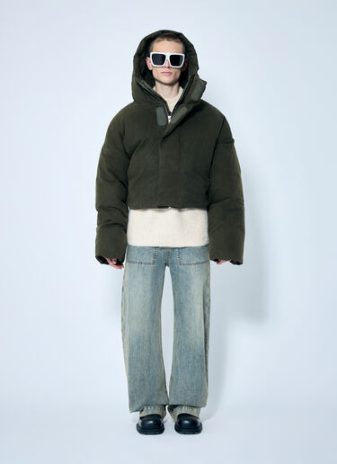 Entire Studios MML Hooded Puffer Jacket Green ent0158011