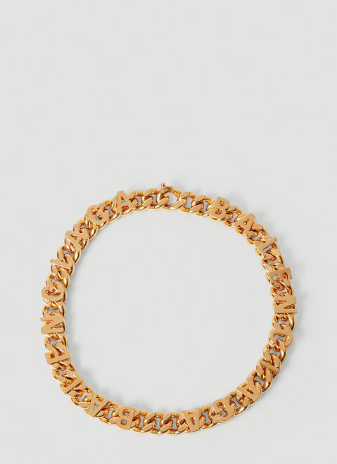 Panconesi Chain Logo Necklace Silver pcn0354003