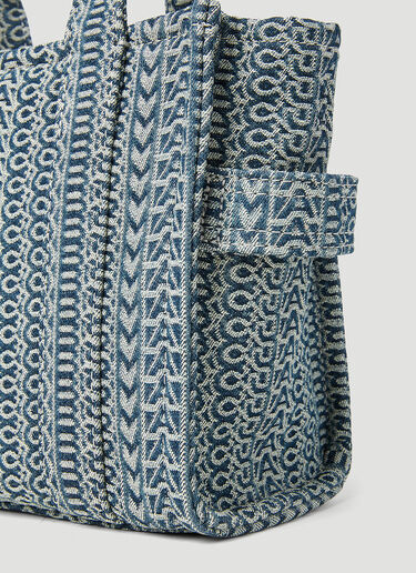 Marc Jacobs Monogram Washed Denim Mini Tote Bag Blue mcj0253011