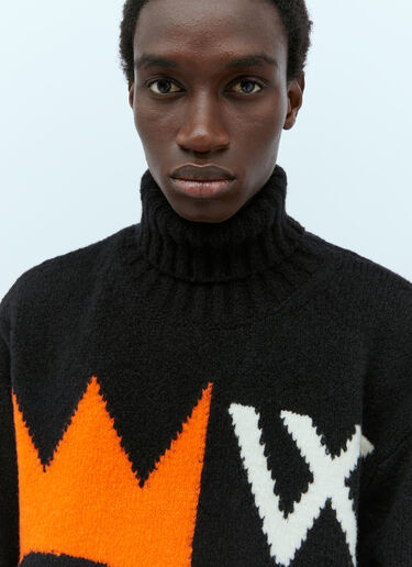 Skull Knit Oversized Sweater Walter Van Beirendonck Skull Knit Oversized Sweater Black wlt0154006