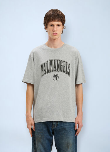 College Logo T-shirt Palm Angels College Logo T-shirt Grey pma0160015