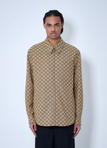 Gucci GG Canvas Overshirt Beige guc0159041