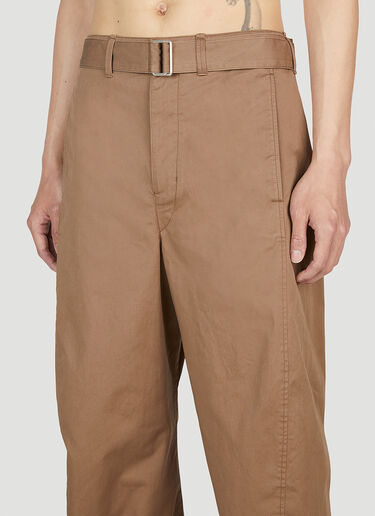 Lemaire Twisted Pants Brown lem0152003