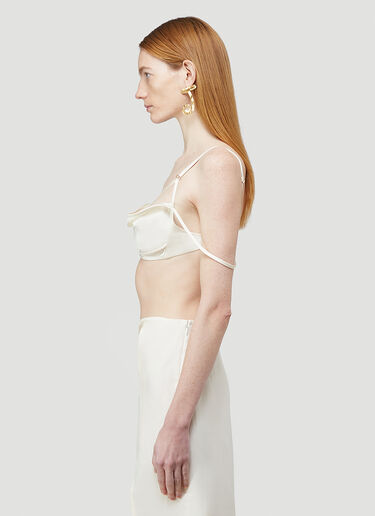 Jacquemus Le Soutien-Gorge Novio Top Beige jac0244021
