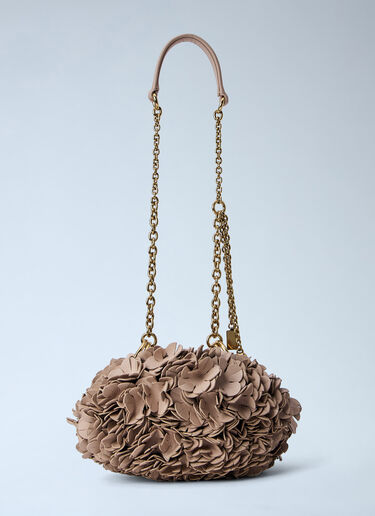 Chloé Floral Appliqué Chain Bag Beige chl0264045
