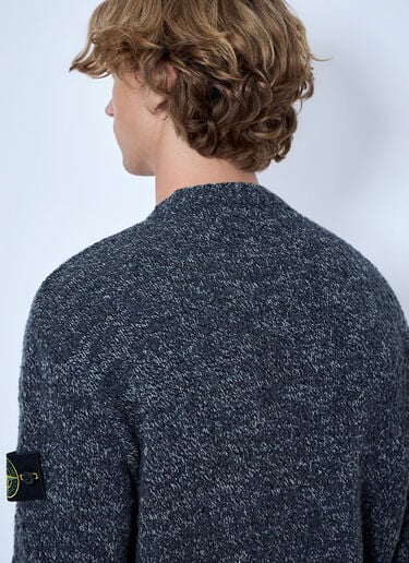 LN-CC® - Stone Island: Crewneck Wool-Blend Sweater - Grey Stone Island Crewneck Wool-Blend Sweater Grey sto0165013
