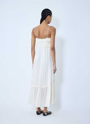 Chloé Silk Charmeuse Maxi Dress White chl0259009