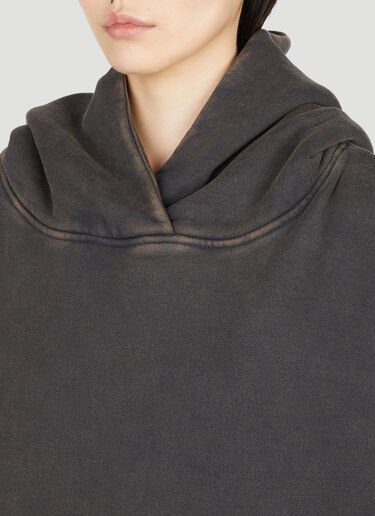 Washed Heavy Hooded Sweatshirt Entire Studios Washed Heavy Hooded Sweatshirt Black ent0353001