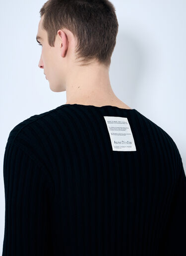 Acne Studios Rib Cotton Sweater Black acn0359001