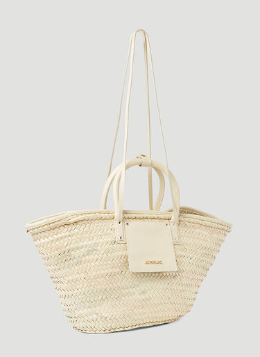 Jacquemus Le Panier Soli Tote Bag Cream jac0254087