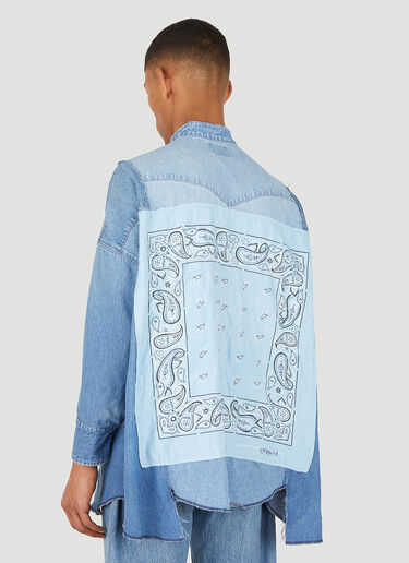 Bonum Patchwork Bandana Denim Shirt Blue bon0348004