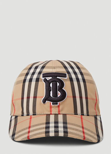 Burberry TB Vintage 格纹棒球帽 米色 bur0351006