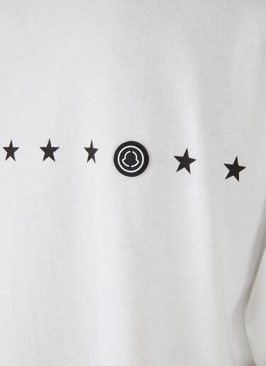 7 Moncler Fragment Logo-Print T-Shirt White mfr0146009