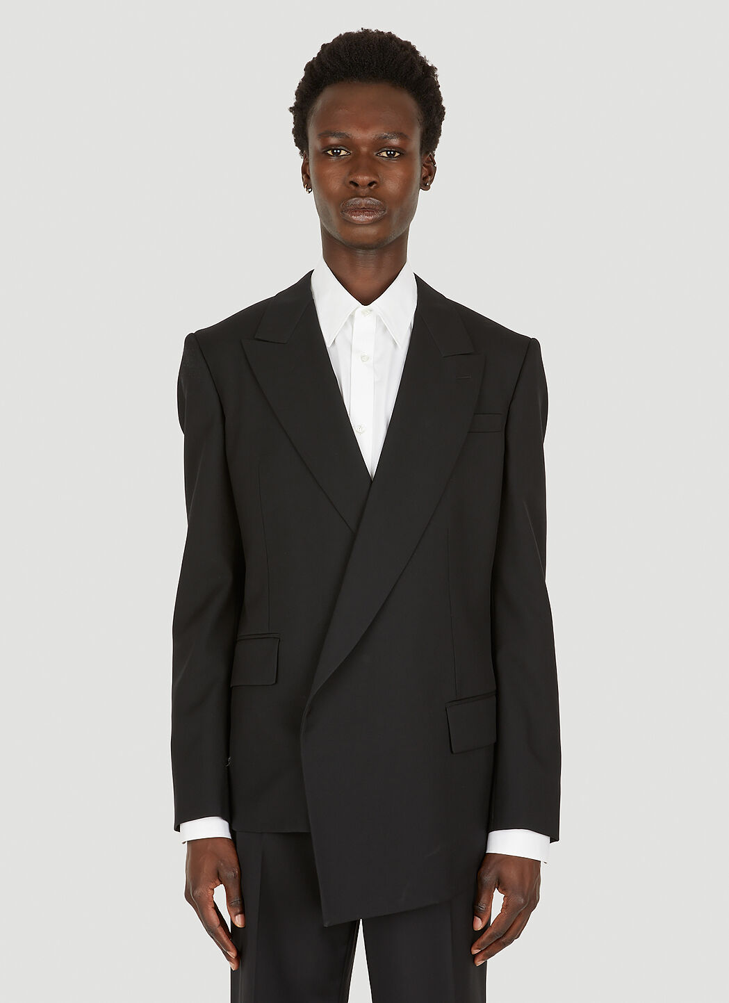 Alexander mcqueen shop asymmetric blazer