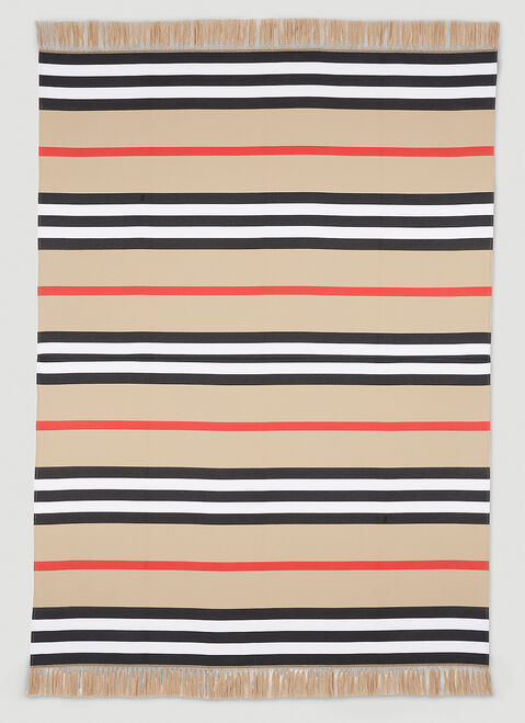 Burberry Icon Striped Blanket Beige bur0252059