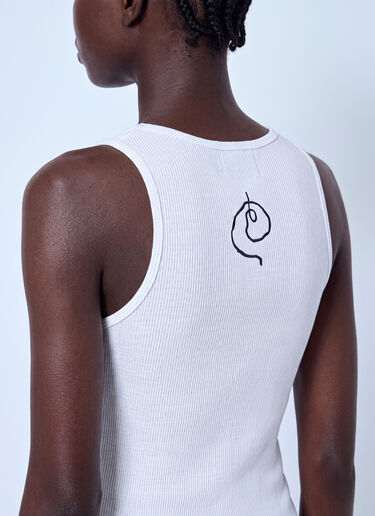 LN-CC® - LUEDER: Printed Rib Tank - White LUEDER Printed Rib Tank White ldr0366001