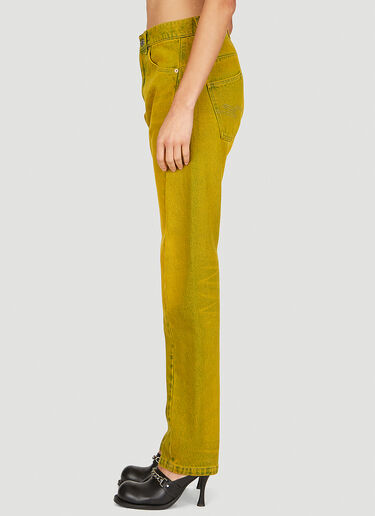 Martine Rose Twist Seam Jeans Yellow mtr0253002